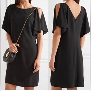 Theory Black Asymmetrical Women's Dress Size 8